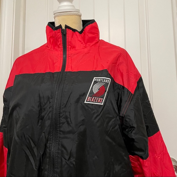 Vintage 1990s Portland Trail Blazers Reversible Jacket Large NWT - Picture 2 of 8
